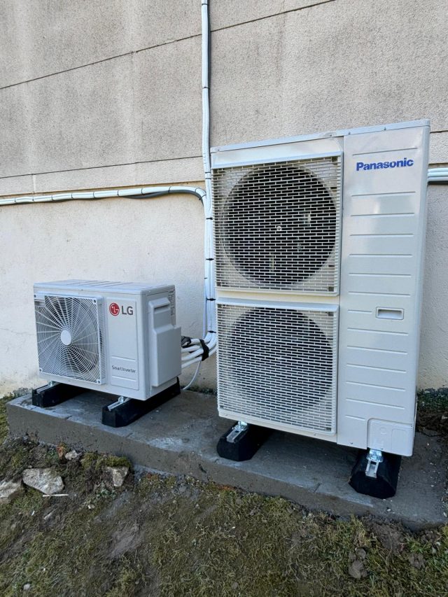 Unité extérieure de climatisation multi-split installée à Bebing